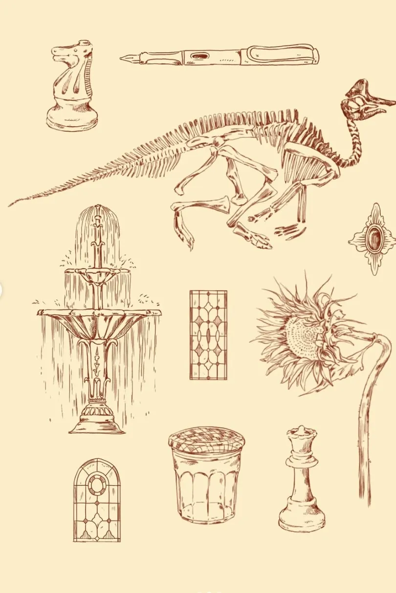 Fountain and chess flash sheet flash design