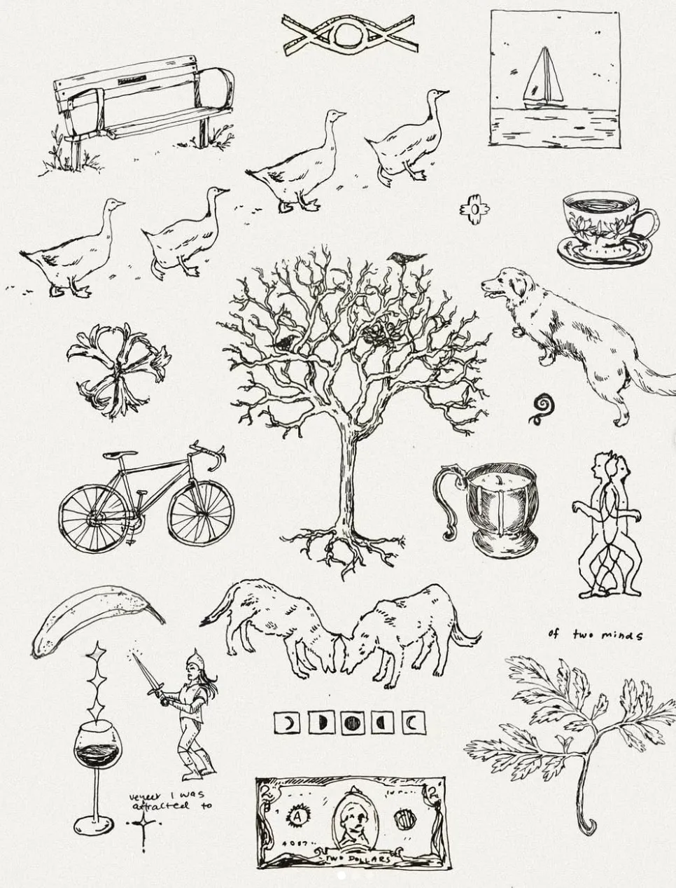 Geese and tree flash sheet flash design